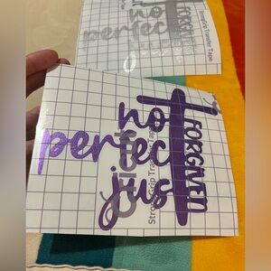 Not Perfect Just Forgiven Vinyl Decal ✨